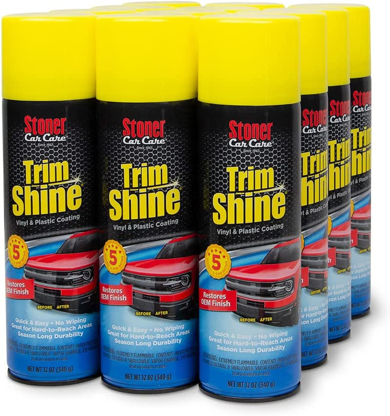 Trim Shine – Vinyl and Plastic Protectant Coating – 12 Oz (Pack of 12)