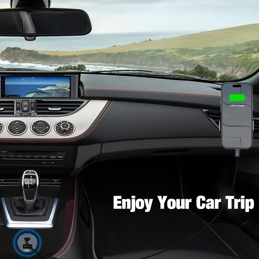 38W USB C Car Charger Adapter