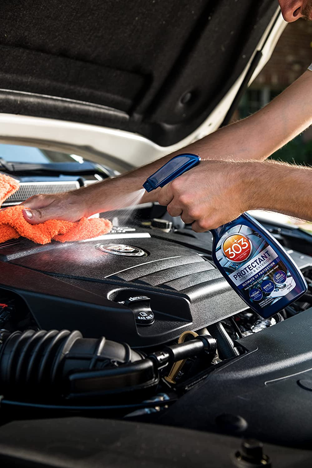 Automotive Protectant Spray By 303 - Helps Prevent Fading & Cracking, Repels Dust, Lint & Staining