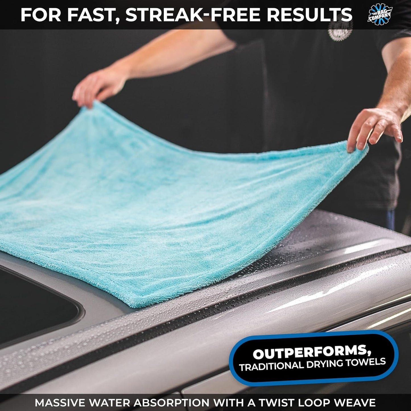 Microfiber Drying Towel for Cars, 25In X 36In