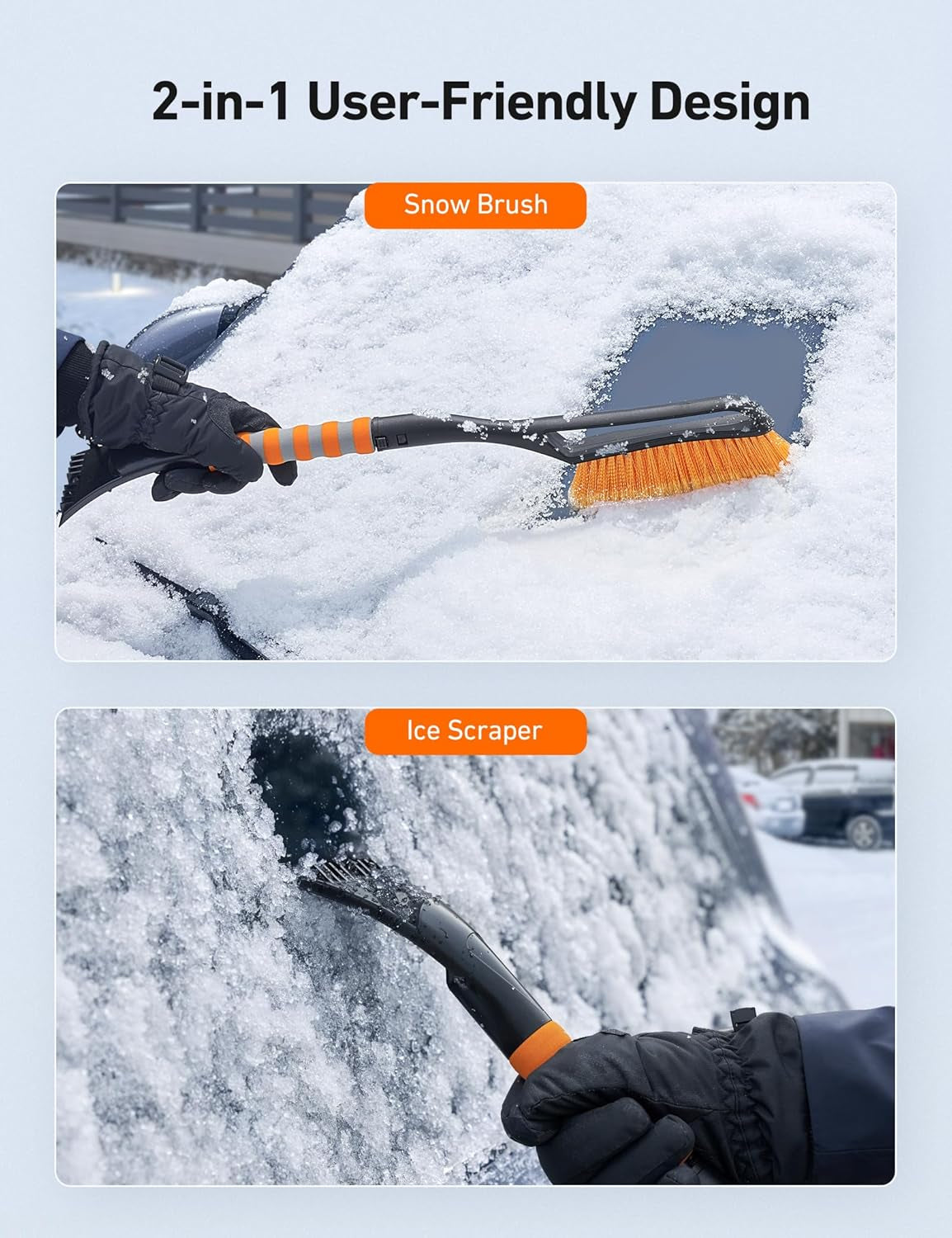 27" Snow Brush and Ice Scraper