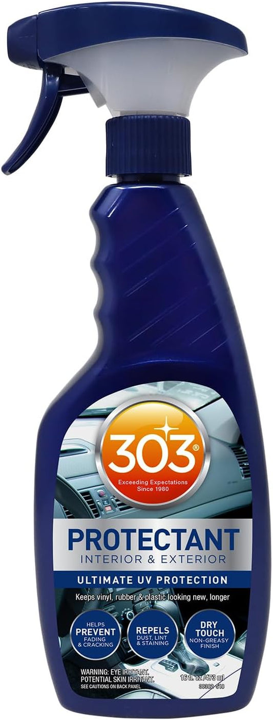 Automotive Protectant Spray By 303 - Helps Prevent Fading & Cracking, Repels Dust, Lint & Staining